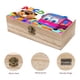 thumbnail image 3 of Castores Ocupados Caja Organizadora de Madera Rústica - Caja Decorativa Multifuncional para Escritorio, Hogar, Oficina, Joyas y Manualidades, 3 of 6