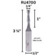 thumbnail image 2 of Fresa para Router Whiteside RU4700 6 mm Longitud 2,5 cm, 2 of 4