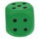 thumbnail image 1 of esponja dados espuma punto dados jugando dados para la ense?anza educación juguete verde, 1 of 5