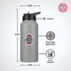 thumbnail image 2 of Botella de agua The Memory Company Ohio State 950 ml, 2 of 7