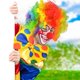 thumbnail image 4 of Conjunto de disfraz de payaso jiebor, peluca con arcoíris y pajarita, 4 of 7