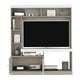 thumbnail image 3 of Estante Tv 52" 170,6X150X30,3 Cm Café Claro Y Blanco, 3 of 8