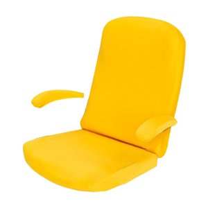 Magideal - Funda Giratoria Elástica Para Silla De Ordenador, Lavable A Máquina, A Prueba De Polvo, Funda De Protección Para Muebles, Funda De Poliéster Para Sill , Amarillo