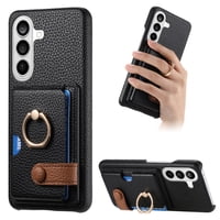 Funda Foxdock Para Samsung Galaxy S26 Pro Protección Antigolpes, Función De Soporte, Con Anillo Y Cartera Magnética-Negro