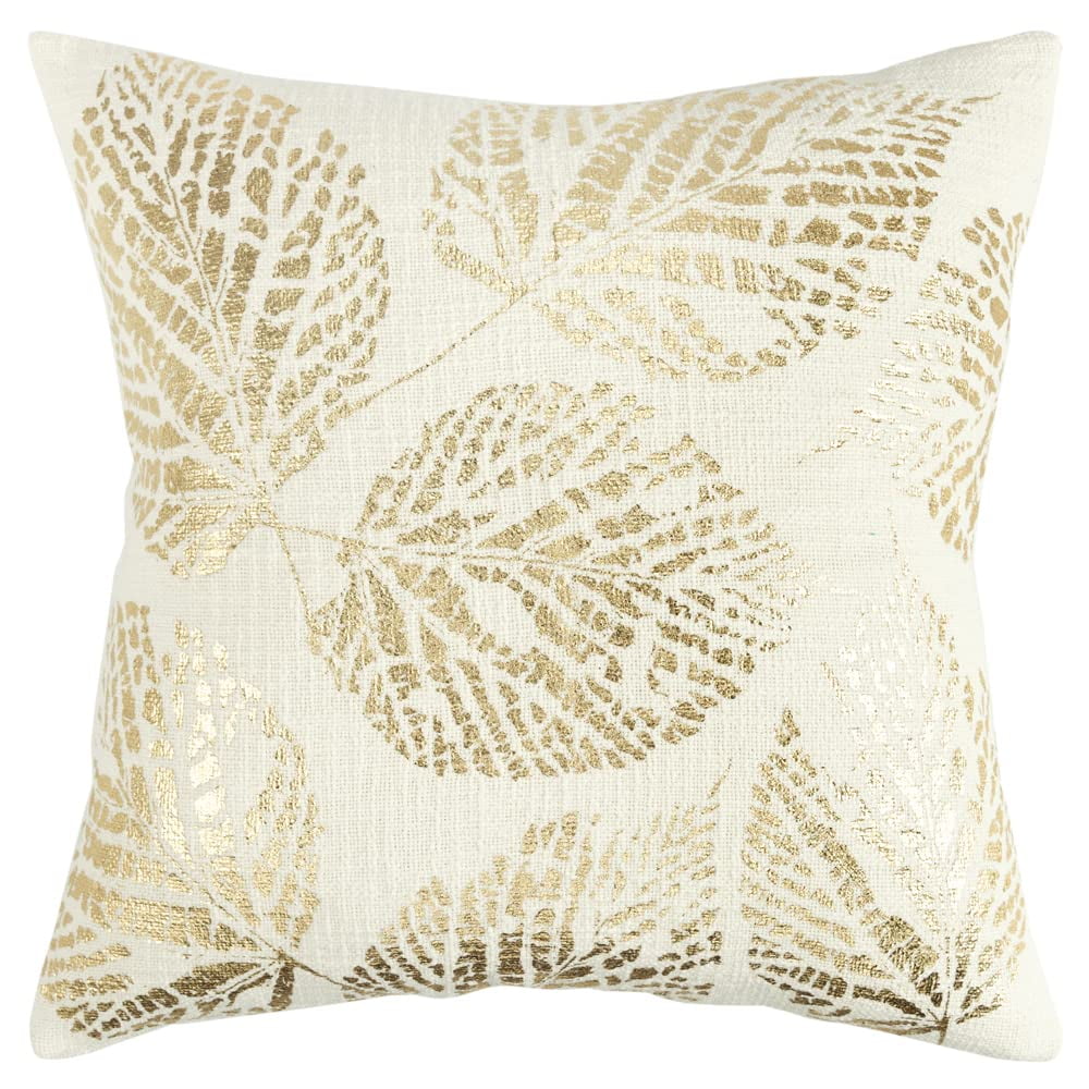 Almohada Rizzy Home De 50 X 50 Cm De Plumón Con Funda De Algodón Texturizado