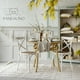 thumbnail image 2 of Pack 4 Silla Crossback Blanca | Madera Ratán | Diseño Clásico, 2 of 6