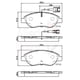 thumbnail image 2 of Pastillas Freno para auto Alfa Romeo MiTo 2008-2018 Delantero, 2 of 3