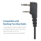 thumbnail image 5 of Pera Baofeng Microfono Parlante Resistente Dual Ptt Ip54 Clip Giratorio Cable Reforzado Con Micrófono De Hombro Conexion K, 5 of 7