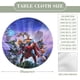 thumbnail image 2 of Crisis en tierras infinitas-theme Fitted Round Tablecloths Elastic Edged Table Covers Waterproof Table Cloth for Kitchen Holiday Party Tables Decor 120cm, 2 of 6