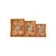 thumbnail image 1 of Set De 3 Bandejas Rusticas De Madera Naranjo., 1 of 2