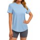 thumbnail image 1 of PINSPARK Soft Workout Tops for Women Short Sleeve Crewneck B Talle L, 1 of 3
