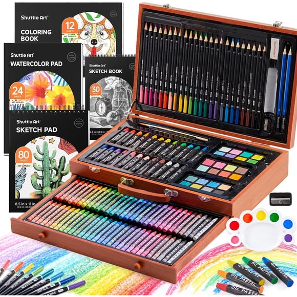 Set de Arte Shuttle Art 149 Piezas Caja de Madera