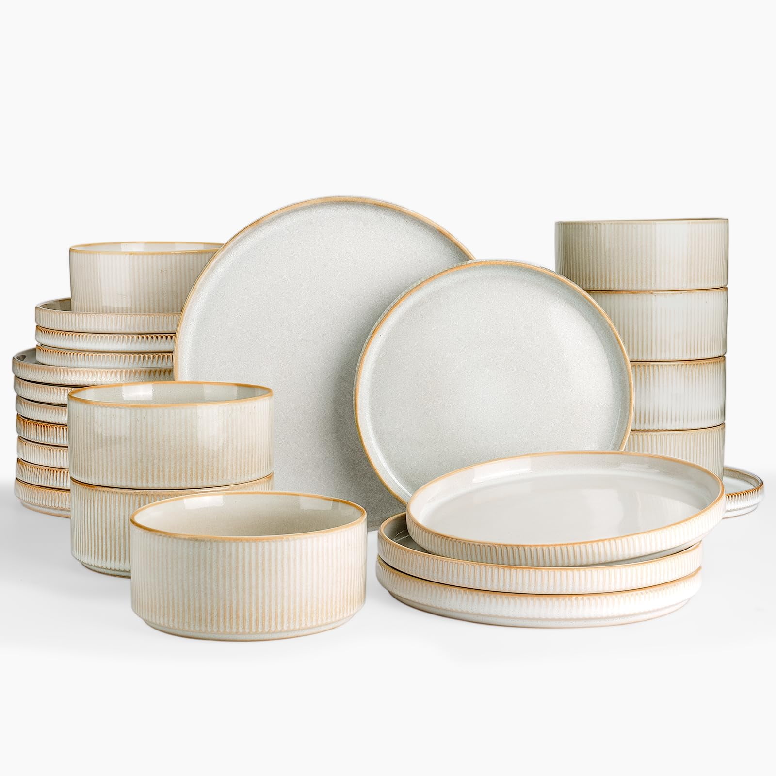 Juego De Vajilla Famiware Star Plates Bowls De 24 Piezas