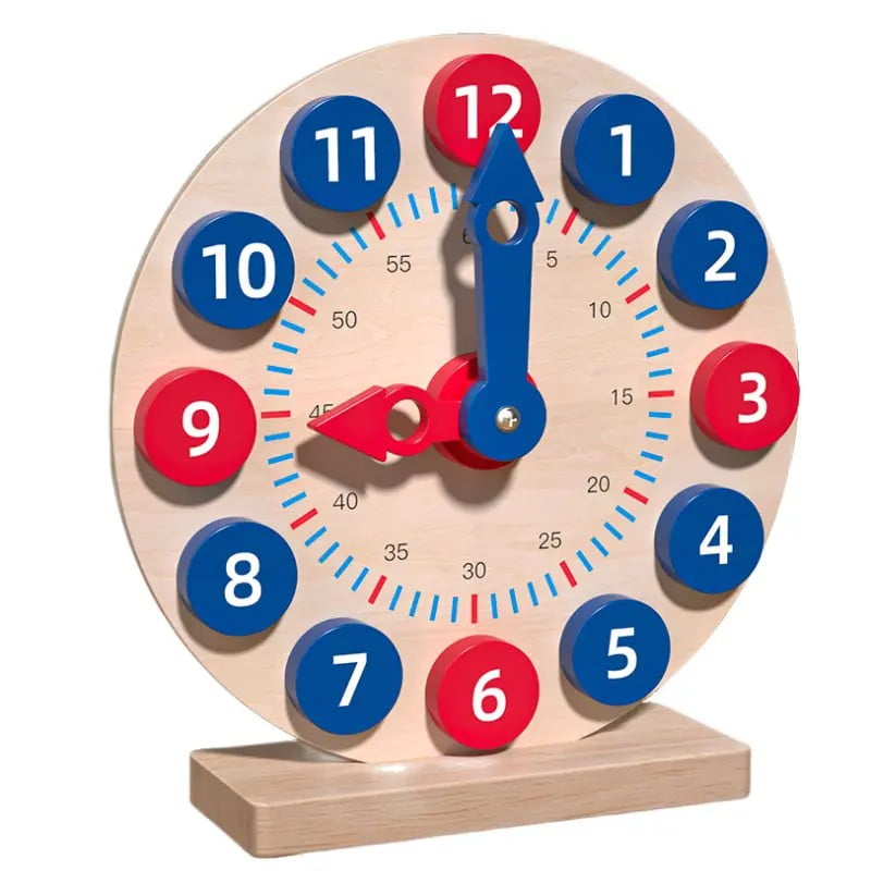 Pellitos - Reloj Montessori De Madera