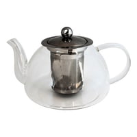 Genérico - Tetera Vidrio Con Infusor Filtro Acero Inoxidable 1Lt Glasso