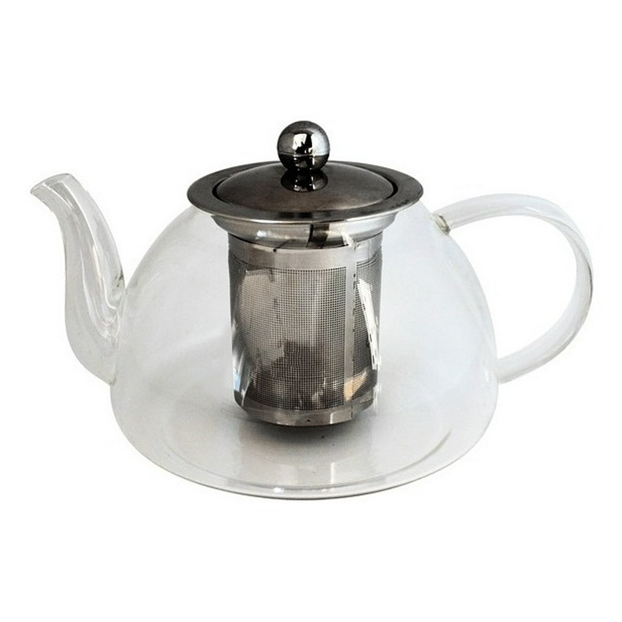 Genérico - Tetera Vidrio Con Infusor Filtro Acero Inoxidable 1lt Glasso
