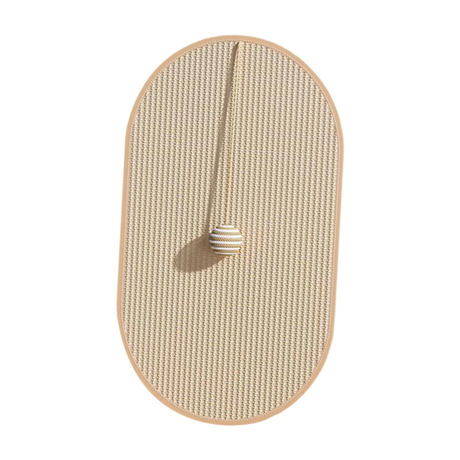 Ioensy - Alfombrilla Rascadora Para Gatos, Protector De Sofá Para Muebles De Fácil Instalación, Para Pared, Silla De Hogar, Ovalada, Mediana