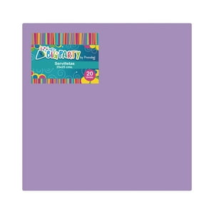 Servilleta Lila 25X25 Cm 20 Piezas Big Party