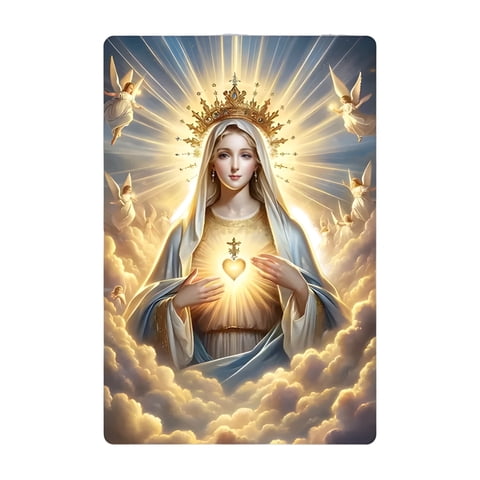 Genérico - Cuadro Sagrado Corazón Virgen María 40X30 Cm