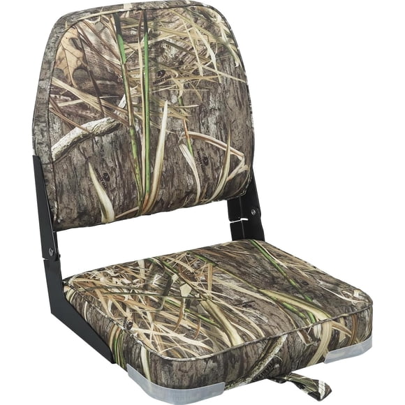 Asiento plegable para bote ERGOSEAT acolchado con respaldo, capacidad de 250 lb