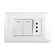 thumbnail image 2 of Enfunche + 2 interruptores 10A 250V Blanco Hogar y Oficina, 2 of 8
