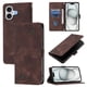 thumbnail image 1 of Funda Cartera para iPhone 17 con Soporte y Ranuras, Resistente a Golpes y Rayones Marrón, 1 of 6