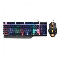 Weibo - Teclado Y Mouse Gamer Con Luces Rgb