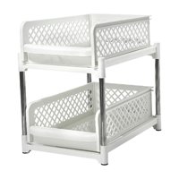 Bothyi - Organizador De Armario Extraíble Con Estante De Almacenamiento Multifuncional De 2 Capas Para Cocina, Color Blanco