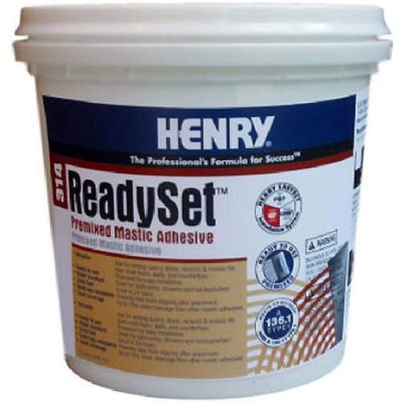 Masilla de cera premezclada Adhesive Henry 314, 946 ml, lista para usar