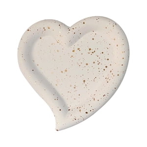 Bothyi - Bandeja Decorativa Placa De Exhibición Mate Blanco Para Accesorios De Fotos De Cocina Adorno De Corazón