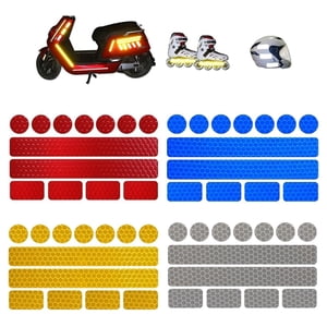 Riderace - Adhesivo Reflectante Sticker, Pegatina Multiuso, Bicicleta Multicolor