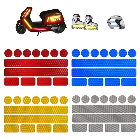 Riderace - Adhesivo Reflectante Sticker, Pegatina Multiuso, Bicicleta Azul