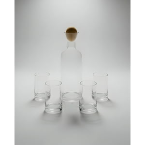 Genérico - Set De Jarra Mas 6 Vasos Transparente