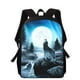 thumbnail image 1 of fierce Wolf 16" 3D Print Kids Backpack Primary School Bags for Boys Girls Back Pack Students School Book Bags, 1 of 3