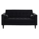 thumbnail image 1 of Sofa Retro 3C Felpa 00 Negro, 1 of 6