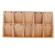 thumbnail image 1 of Caja de madera maciza con 10 ranuras para pendientes., 1 of 5