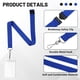 thumbnail image 4 of Lanyards WEZEBEL de 12 unidades, azules, con cierre de seguridad y porta credencial impermeable, 4 of 6