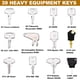 thumbnail image 2 of Juego de llaves maestras para equipo pesado de 39 piezas, juego de llaves maestras de construcción compatible con Case, Takeuchi, Koalfombrasu, Hyster, Kubota, Gato, JCB, Bobgato, Daewoo, JLG, JD, Fok, 2 of 7
