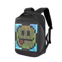 Global Latin Group - Mochila Inteligente Con Pantalla Led Y Power Bank Expresa Tu Estilo Negro S/M