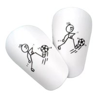 Ioensy - 2X Mini Espinilleras De Fútbol Cómoda Protección De Piernas Para Niños Xs