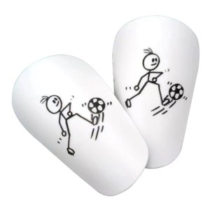 Ioensy - 2X Mini Espinilleras De Fútbol Cómoda Protección De Piernas Para Niños Xs