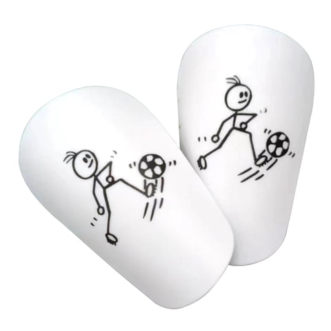 Ioensy - 2X Mini Espinilleras De Fútbol Cómoda Protección De Piernas Para Niños Xs