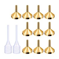 Magideal - Mini Embudo Con Cuentagotas De 10 Piezas, Embudo De Aleación De Aluminio Resistente, Multifuncional Para Rellenar Condiciones De Champú Artístico De