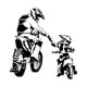 thumbnail image 3 of Calcomanía De Pared De Motocross, Pegatina De Pared De Motocicleta De PVC Para Garaje, Sala De Juegos, Dormitorio S, 3 of 5