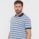 thumbnail image 3 of Polera Hombre Piqué Rayas Azul Corona, 3 of 5