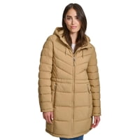 Chaqueta Tommy Hilfiger Para Mujer, 3/4, Ligera Y Con Cremallera, Color Camel