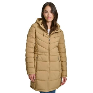 Chaqueta Tommy Hilfiger Para Mujer, 3/4, Ligera Y Con Cremallera, Color Camel