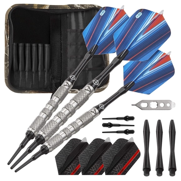 Darts Viper Sidewinder, punta blanda de tungsteno, 18 g, con funda Realtree