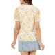 thumbnail image 3 of INSPIRE CHIC Camisa Floral Chic de Regreso a Clases para Mujer, Manga Corta, Cuello de Encaje Peter Pan, Botones al Frente, Blusa Blanca XS, 3 of 8
