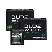 Toallitas Húmedas Desechables Dude Dude Toallitas On-The-Go, 30 Unidades X 2